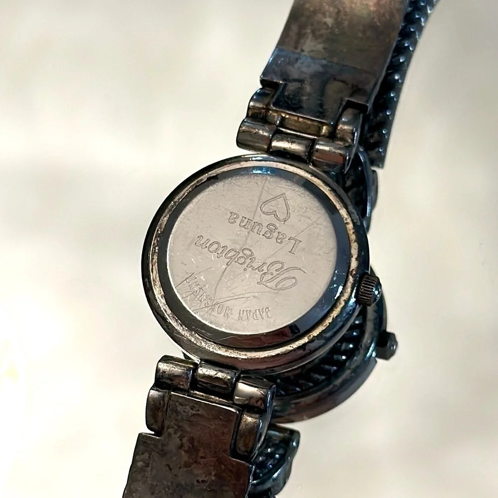 Brighton watch leather and silver​​ accents